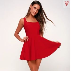 Lulu's Home Before Daylight Red Dress